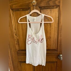 “Bride” tank Size Small